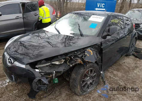 2013 Hyundai Veloster Base W/Black z USA, uszkodzony, nr VIN KMHTC6AD7DU172108